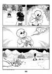 2018 ambiguous_gender animated_skeleton bone c-puff chara_(undertale) clothed clothing comic english_text hi_res human male mammal not_furry sans_(undertale) skeleton speech_bubble text undead undertale undertale_(series)