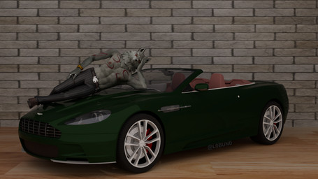 anthro aston_martin_dbs_volante car male solo vehicle l0bun0 aston_martin epic_games fortnite fletcher_kane canid canine canis humanoid mammal wolf 16:9 3d_(artwork) digital_media_(artwork) hi_res widescreen