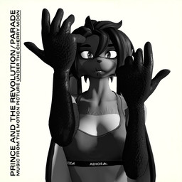 anthro clothing female pose scar solo topwear monsoon_perfected warfaremachine_(modeler) prince_(artist) domi_(domi3d) hybrid lagomorph leporid mammal rabbit 1:1 3d_(artwork) digital_media_(artwork) hi_res monochrome