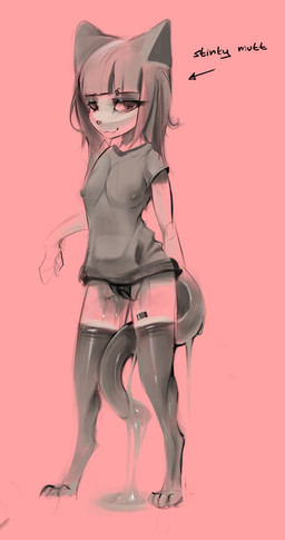 barcode barcode_tattoo barely_visible_breasts bodily_fluids breasts clothed clothing digitigrade dripping female footwear genital_fluids hair hoodie legwear looking_at_viewer looking_pleasured messy messy_hair panties penetration sex_toy sex_toy_in_vagina sex_toy_insertion smile socks solo tail tail_between_legs tattoo thigh_highs thigh_socks tired topwear underwear vaginal vaginal_fluids vaginal_penetration visible_underwear wet freaky_fel animal_humanoid cat_humanoid felid felid_humanoid feline feline_humanoid humanoid mammal mammal_humanoid hi_res