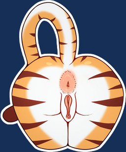 anthro anus anus_focus big_anus big_butt brown_spots butt butt_focus clitoris faceless_character faceless_female female fur genitals markings orange_body orange_fur orange_tail pink_anus raised_tail solo spots striped_body stripes tail thick_thighs vulva white_body white_fur white_tail wide_hips tenides twokinds flora_(twokinds) felid mammal pantherine tiger alpha_channel