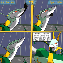 abdominal_bulge ambiguous_gender clothing dialogue dialogue_box duo feral gloves green_body handwear latex latex_clothing latex_skinsuit open_mouth orange_eyes skinsuit tail text tight_clothing vore aquinas_audax nintendo pokemon generation_1_pokemon generation_5_pokemon human mammal murid murine pokemon_(species) rat rattata reptile rodent scalie serperior snake 1:1 3d_(artwork) absurd_res blender_(artwork) blender_eevee_(artwork) comic digital_media_(artwork) english_text hi_res signature