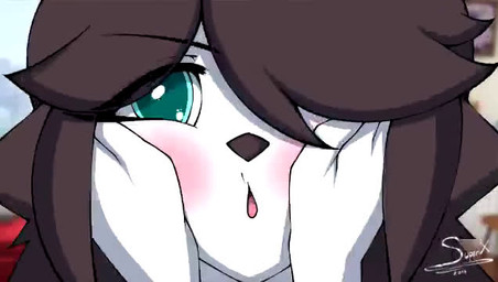 ambiguous_gender anthro black_hair blush close-up duo eyebrow_through_hair eyebrows fur hair hair_over_eye one_eye_obstructed open_mouth rubbing_face translucent translucent_hair white_body white_fur sound_warning superix third-party_edit yosuga_no_sora holly_applebee maggie_applebee canid canine canis domestic_dog mammal 2019 2d_animation animated dated digital_media_(artwork) english_description frame_by_frame screencap_edit short_playtime signature sound video daughter_(lore) female_(lore) mother_(lore) mother_and_child_(lore) mother_and_daughter_(lore) parent_(lore) parent_and_child_(lore) parent_and_daughter_(lore)