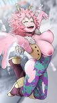 areola big_breasts breasts clothing female hair horn nipples not_furry pink_body pink_hair pink_skin solo torn_clothing greatm8sfm my_hero_academia ashido_mina horned_humanoid humanoid mammal 3d_(artwork) 9:16 digital_media_(artwork) hi_res source_filmmaker_(artwork)