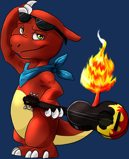 3_toes acoustic_guitar anthro biped black_eyewear blue_clothing blue_kerchief blue_neckerchief claws clothed clothing eyewear eyewear_on_head feet fire flaming_tail green_eyes grin guitar holding_guitar holding_musical_instrument holding_object kerchief kerchief_only looking_at_viewer male mostly_nude multicolored_body multicolored_skin multicolored_tail musical_instrument neckerchief neckerchief_only neckwear orange_body orange_skin plucked_string_instrument pose red_body red_skin red_tail simple_background smile snout solo standing string_instrument sunglasses sunglasses_on_head tail tan_body tan_skin tan_tail toe_claws toes transparent_background two_tone_body two_tone_skin two_tone_tail white_claws natsuakai nintendo pokemon charmeleon generation_1_pokemon pokemon_(species) reptile scalie alpha_channel