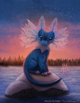 ambiguous_gender black_body black_scales blue_body blue_eyes blue_scales claws feral forest frill_(anatomy) looking_at_viewer multicolored_eyes neck_frill night outside plant purple_eyes rock scales sky snow solo star starry_sky sunset text tree winter piper_thibodeau agamid frilled_lizard lizard reptile scalie 2024 digital_media_(artwork) digital_painting_(artwork) painting_(artwork)