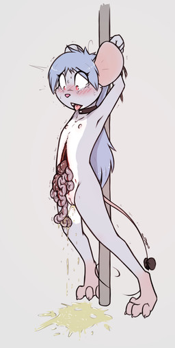 anthro blood blush bodily_fluids bound buckteeth death_piss digitigrade disembowelment dying execution feet female female_peeing fingers fur genital_fluids genitals gore gore_focus guts hair hands_tied intestines laceration nipples nude open_mouth organs pain peeing pole raised_arm rope saliva saliva_string simple_background snuff solo standing tail tears teeth toes tongue tongue_out urine urine_drip urine_on_ground urine_pool urine_stream vulva young young_anthro young_female slowderpyguy tess_(slowderpyguy) mammal mouse murid murine rodent digital_media_(artwork) hi_res