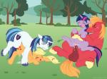 animal_genitalia applejack_(mlp) balls big_macintosh_(mlp) blush cum cum_in_pussy cum_inside equine erection female friendship_is_magic from_behind hair horn horse horsecock male mammal my_little_pony nude penetration penis pony redpander reverse_cowgirl_position semi_incest sex shining_armor_(mlp) spread_legs spreading straight twilight_sparkle_(mlp) two_tone_hair unicorn vaginal vaginal_penetration
Rating: Explicit
Score: 42
User: _Meowth_
Date: March 26, 2014