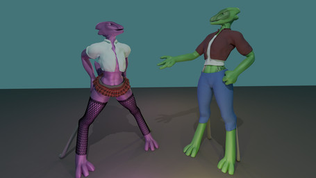 anthro bottomwear clothing denim denim_bottomwear denim_clothing digitigrade disappointed duo female fishnet_clothing fishnet_legwear jacket jeans legwear miniskirt pants pattern_clothing plaid plaid_clothing side_by_side skirt standing topwear anonymous_artist alien reptile scalie 16:9 3d_(artwork) blender_(artwork) blender_cycles_(artwork) digital_media_(artwork) hi_res widescreen sibling_(lore) sister_(lore) sisters_(lore)