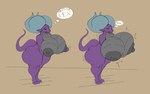 anthro big_breasts big_nipples breast_expansion breasts countershading expansion female grey_body grey_countershading horn huge_breasts huge_hips huge_nipples huge_thighs looking_pleasured nipples non-mammal_breasts non-mammal_nipples nude purple_body purple_scales red_eyes scales solo thick_thighs wide_hips iandragonlover mythology casey_(iandragonlover) dragon mythological_creature mythological_scalie scalie 2024 digital_media_(artwork)