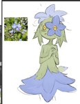 blush clothed clothing female flower not_furry petals plant simple_background solo white_background 9999gpera elemental_creature elemental_humanoid flora_fauna flower_creature flower_humanoid humanoid plant_humanoid hi_res reference_image