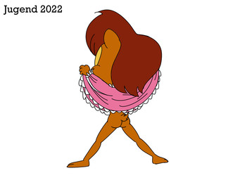 adolescent anthro biped brown_body brown_fur brown_hair butt cheek_tuft clothed clothing dress eyebrows facial_tuft female fur hair no_underwear pink_clothing pink_dress plantigrade raised_clothing rear_view scut_tail short_hair short_tail solo tail tuft young young_anthro young_female jugend sega sonic_the_hedgehog_(satam) sonic_the_hedgehog_(series) sally_acorn sally_acorn_(satam) chipmunk ground_squirrel hybrid mammal rodent sciurid tree_squirrel 2022 4:3