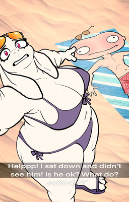 3_toes after_facesitting anthro beach beach_towel big_breasts big_ears bikini breasts caption claws cleavage clothed clothing curvy_figure duo eyelashes eyewear eyewear_on_head feet female flip_flops floppy_ears footwear fur huge_breasts huge_hips light-skinned_male light_body light_skin long_ears looking_at_viewer magenta_eyes male male/female mature_anthro mature_female outside purple_bikini purple_clothing purple_swimwear sandals selfie shoes side-tie_bikini skimpy skimpy_bikini string_bikini sunglasses sunglasses_on_head swimming_trunks swimwear text thick_thighs toe_claws toes towel two-piece_swimsuit voluptuous voluptuous_anthro voluptuous_female white_body white_fur wide_hipped_anthro wide_hipped_female wide_hips aabramsart undertale undertale_(series) anon toriel boss_monster_(undertale) bovid caprine goat human mammal 2025 absurd_res artist_name digital_drawing_(artwork) digital_media_(artwork) hi_res watermark