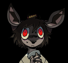 anthro bodily_fluids brown_hair clothed clothed_anthro clothed_female clothing eyelashes female female_anthro flashlight front_view hair holding_flashlight holding_object light mouth_closed red_eyes shirt simple_background solo sweat sweatdrop topwear wide_eyed xarop77 reed_(xarop77) deer mammal 2025 digital_drawing_(artwork) digital_media_(artwork) english_description lighting