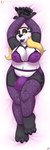 anthro balls_outline big_breasts breasts bulge claws clothed clothing dakimakura detailed_bulge fur genital_outline gynomorph hair intersex legwear lingerie looking_at_viewer lying nipple_outline on_back open_mouth panties simple_background smile solo stockings toe_claws topwear underwear drxii blizzard_entertainment warcraft shi-niss bear mammal pandaren ursine 2019 dakimakura_design digital_media_(artwork) hi_res