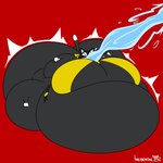 anthro belly belly_expansion belt big_belly big_breasts big_butt black_body black_ears black_tail blobby breast_expansion breasts broken_belt butt butt_expansion crossgender expansion eyes_closed female huge_belly huge_breasts huge_butt hyper hyper_belly hyper_breasts hyper_butt hyper_inflation immobile inflation liquid_inflation morbidly_obese morbidly_obese_anthro morbidly_obese_female motion_lines obese obese_anthro obese_female overweight overweight_anthro overweight_female red_background scarf simple_background sitting solo swelling tail water water_inflation weight_gain white_inner_ear yellow_scarf incidental_(artist) persona_(series) persona_5 morgana_(persona) domestic_cat felid feline felis mammal 1:1 2024 colored digital_media_(artwork) hi_res