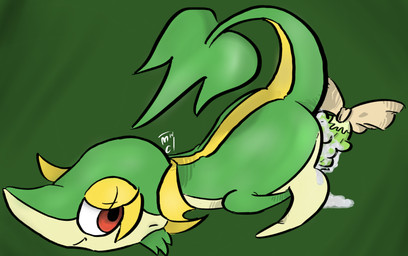 berry bodily_fluids female food fruit genital_fluids looking_at_viewer masturbation nude plant raised_tail red_eyes simple_background smile solo tail vaginal vaginal_fluids vaginal_masturbation kyaramerucocoa nintendo pokemon generation_5_pokemon pokemon_(species) snivy 2015 digital_media_(artwork) hi_res