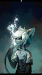 anthro bandage bubble clothed clothing feline fur kuroblood mammal mask open_mouth
Rating: Safe
Score: 0
User: NaughtyPenguin
Date: March 08, 2014