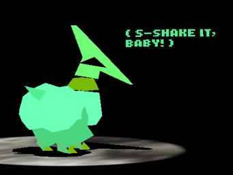 4_legs ambiguous_gender big_butt black_background bouncing_butt butt feral green_body low_poly pointy_nose shadow shaking_butt simple_background solo tail text alphasoup garn47 drilly_(garn47) drill_dragon 3d_(artwork) 3d_animation 4:3 animated digital_media_(artwork) no_sound short_playtime video