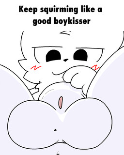 anthro ball_squish balls facesitting facesitting_pov first_person_view genitals macro male penis sitting sitting_on_another smile smirk solo squish submissive submissive_pov trapped_under_balls dragotrashcan boy_kisser_(meme) silly_cat_(mauzymice) felid feline mammal 4:5 animated hi_res meme