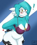 anthro big_breasts big_butt bra breasts butt clothing duo eyewear female glasses hair heart_symbol hug hugging_another hugging_butt leg_grab male male/female mature_female not_furry_focus orange_eyes pince-nez short_hair slightly_chubby small_glasses surprise thick_thighs thigh_grab underwear undressing jeffthehusky nintendo pokemon julia_caernarvon lucas_arynn gardevoir generation_3_pokemon generation_4_pokemon lucario pokemon_(species) absurd_res hi_res