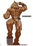 abs anthro armpit_hair balls biceps bodily_fluids body_hair cum feet genital_fluids genitals male muscular muscular_anthro muscular_male nipples nude pecs penis scar solo vein veiny_muscles veiny_penis asiahao520 bandai_namco digimon digimon_(species) felid leomon lion mammal pantherine absurd_res hi_res