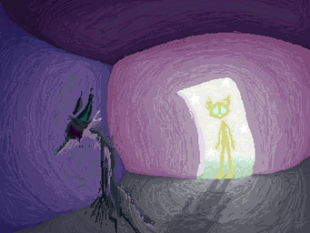 anthro blue_body blue_eyes blue_fur duo floor fur inside male miserable sad toony white_body white_fur yellow_body yellow_fur demensa emil_(demensa) canid canine canis coyote domestic_dog mammal 2026 4:3 digital_media_(artwork) hi_res pixel_(artwork)