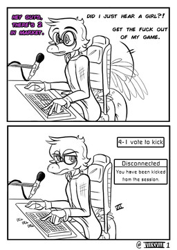 anthro chair clothed clothing computer dialogue electronics eyewear feathered_tail feathers furniture gaming gaming_chair glasses humor male playing_video_game profanity sitting solo tail text seven_(artist) cavemanon_studios goodbye_volcano_high ko_op_(game_developer) snoot_game sage_(gvh) dinosaur dromaeosaurid microraptor prehistoric_species reptile saurischian scalie theropod comic english_text hi_res monochrome