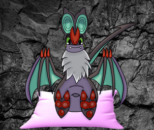 anthro cave dark male overweight paws pillow slightly_chubby solo wings kakotherock mythology nintendo pokemon noidra bat dragon generation_6_pokemon goodra mammal mythological_creature mythological_scalie noivern pokemon_(species) scalie digital_media_(artwork)