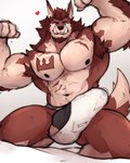 anthro armpit_hair balls barazoku beard big_muscles big_penis biped bodily_fluids body_hair bulge clothed clothing detailed_bulge erection erection_under_clothing facial_hair flexing genital_fluids genital_outline genitals hair heart_symbol jockstrap jockstrap_only kneeling knot looking_at_viewer male male_anthro muscular muscular_anthro muscular_male navel nipples pecs penis penis_outline precum precum_through_clothing precum_through_jockstrap precum_through_underwear simple_background smile smirk solo tattoo tenting thick_penis topless tusks underwear underwear_only wet wet_clothing wet_underwear white_background makowolf1 mythology werethrope_laporte canid canine canis mammal mythological_canine mythological_creature werecanid werecanine werecreature werewolf wolf 2021 hi_res