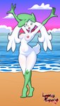 anthro anthrofied areola beach blush bodily_fluids breasts exhibitionism female floppy_ears genital_fluids genitals green_eyes green_hair hair innie_pussy navel nipples nude open_mouth open_smile pink_areola pink_nipples pokemorph pose pussy raised_arms seaside smile smiling_at_viewer solo tiptoes vaginal_fluids white_body lunaris_parukia nintendo pokemon shaymee_(lunaris_parukia) generation_4_pokemon legendary_pokemon pokemon_(species) shaymin sky_forme_shaymin 2024 absurd_res digital_media_(artwork) full-length_portrait hi_res portrait