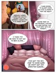 2020 amra anthro bedroom brown_hair comic digital_media_(artwork) domestic_cat duo english_text felid feline felis female fur hair hi_res long_hair mammal orange_body orange_fur shena siamese tabby_cat text wolfpsalm