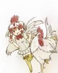 2018 5_fingers absolute_territory adolescent animal_humanoid avian avian_caruncle avian_feet avian_humanoid beak biped bird bird_humanoid blonde_hair blonde_highlights blush bottomwear bow_(feature) bow_tie breasts chicken chicken_(kemono_friends) chicken_humanoid clothed clothing comb_(anatomy) dewlap_(anatomy) duo feathered_wings feathers female feral fingers fist folded_wings footwear frown full-length_portrait fully_clothed galliform galliform_humanoid gallus_(genus) hair hatching_(art) head_crest head_tuft highlights_(coloring) humanoid iceeye_ena japanese kemono_friends legwear light_body light_skin light_theme long_hair looking_at_viewer male multicolored_hair on_one_leg open_mouth open_smile orange_beak phasianid pigtails pleated_skirt portrait raised_leg red_eyes red_hair red_highlights shaded shadow shirt simple_background skirt smile socks standing tail tail_feathers tan_body tan_skin thigh_highs thigh_socks topwear tuft wattle white_background white_bottomwear white_clothing white_hair white_shirt white_skirt white_tail white_topwear white_wings wings yellow_clothing yellow_footwear yellow_legwear yellow_socks young