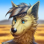 anthro black_nose blue_sclera brown_hair cheek_tuft clothed clothing dessert facial_tuft food fur glistening glistening_eyes glistening_nose hair looking_at_viewer male neck_tuft outside smile solo tan_body tan_fur teeth tuft yellow_eyes slash_freezen siber_(thegoldenjackal) canid canine canis jackal mammal 1:1 2020 artist_name bust_portrait dated portrait signature