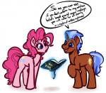 book duo female feral hair horn prejudice religion text trolling witchtaunter bible christianity friendship_is_magic hasbro my_little_pony mythology fan_character pinkie_pie_(mlp) earth_pony equid equine horse mammal mythological_creature mythological_equine pony unicorn 2019 absurd_res english_text hi_res