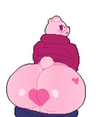 anthro big_butt blush bouncing_butt butt clothing female heart_symbol huge_butt jiggling nude overweight pink_body plushie solo twerking mertvykhcrows true_heart_bear bear mammal animated hi_res no_sound short_playtime webm