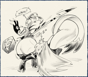anthro big_butt body_worship bottom_heavy bottomwear bottomwear_down butt butt_sniffing butt_worship clothed clothing duo face_in_ass looking_back macro_butt male male/male pants pants_down partially_clothed sniffing surprised thick_thighs wide_hips nondelismell hellaverse helluva_boss blitzo_(helluva_boss) stolas_(helluva_boss) avian bird demon demon_humanoid humanoid imp owl owl_demon hi_res