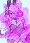 anthro aphrodisiac aphrodisiac_gas apode bow_tie breasts breath_powers bunny_costume clothing costume ear_piercing ear_ring fake_ears fake_rabbit_ears female footwear green_eyes inner_ear_fluff legless looking_at_viewer looking_pleasured one_eye_obstructed one_eye_visible pherokinesis pheromone_breathing pheromones piercing poison ring_piercing serpentine simple_background sitting socks solo split_form tongue tongue_out tuft anykoe anguis_flake nightmare_anguis_(dial_liyon) draconcopode lamia reptile scalie snake colored_sketch hi_res signature sketch