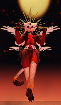 angelic anthro book clothing collar descending ear_piercing eyebrow_piercing facial_piercing gesture hair hand_gesture hoodie lace long_hair looking_at_viewer looking_down looking_down_at_viewer male multi_arm multi_ear multi_limb multi_wing nose_piercing piercing pointing pointing_up praying_hands ribbons ring ring_piercing septum_piercing solo squinted_eyes topwear wings pierrez jacob_(pierrez) angel cherub felid feline humanoid mammal 3d_(artwork) absurd_res blender_(artwork) blender_cycles_(artwork) digital_media_(artwork) hi_res huge_filesize