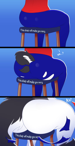 anthro big_butt body_expansion butt butt_expansion chair cursed_object expansion female furniture growth human_to_anthro male nude sitting solo species_transformation tail text thick_thighs transformation transformation_sequence white_body wide_hips sjevi hellaverse helluva_boss mythology loona_(helluva_boss) canid canid_demon canine demon hellhound human mammal mythological_canine mythological_creature comic digital_drawing_(artwork) digital_media_(artwork) english_text hi_res