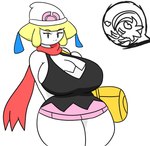 alternate_species bag beanie big_breasts breasts clothed clothing cosplay duo female hat headgear headwear heart_eyes heart_symbol looking_at_viewer not_furry scarf thick_thighs white_body igphhangout nintendo pokemon dawn_(pokemon) alien gardevoir generation_3_pokemon humanoid jirachi legendary_pokemon pokemon_(species)