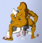 after_sex anal anal_penetration animal_genitalia animal_penis anthro anus athletic back_muscles backsack ball_size_difference balls biceps big_dom_small_sub big_penis bodily_fluids brown_body brown_fur brown_hair butt claws crouching cum cum_in_ass cum_inside cum_on_balls dominant duo equine_genitalia equine_penis erection eyes_closed feet from_behind_position fur gaping gaping_anus genital_fluids genitals grey_body grey_fur hair hindpaw humanoid_genitalia humanoid_penis interspecies kneeling leaking male male/male male_penetrated male_penetrating male_penetrating_male messy muscular muscular_male neck_grab nude open_mouth orgasm pawpads paws penetration penis penis_size_difference pose rear_view sex simple_background size_difference standing teeth toe_claws vein white_body white_fur tithinian anthony_(tithinian) diego_(tithinian) canid canine canis domestic_dog equid equine horse husky mammal nordic_sled_dog spitz 2014 absurd_res hi_res