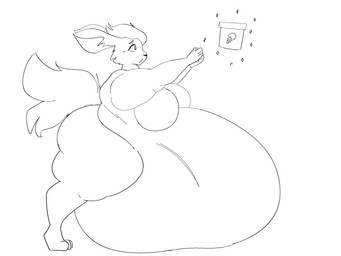 anthro belly belly_on_ground big_belly big_breasts big_butt biped bloated breasts butt cheek_tuft dessert eyebrows facial_tuft fat_arms featureless_breasts female female_anthro fluffy fluffy_tail food fur fur_tuft hair huge_belly huge_butt huge_thighs ice_cream leaning leaning_forward morbidly_obese morbidly_obese_anthro morbidly_obese_female naturally_censored obese obese_anthro obese_female overweight overweight_anthro overweight_female reaching side_view simple_background solo sparkles standing tail thick_thighs tiptoes tuft white_background cocoalop12 nintendo pokemon hestia_(big_is_best13) eeveelution flareon generation_1_pokemon mammal pokemon_(species) 2025 black_and_white full-length_portrait hi_res monochrome portrait