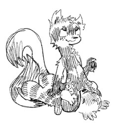 ambiguous_gender anthro cartoon_nudity cunnilingus duo eye_roll eyes_closed facesitting fluffy_ears head_between_thighs intersex intersex/male long_tail male neck_tuft oral sex sitting_on_another tail tuft vaginal wahlgo guest_(wahlgo) pollonium_(wahlgo) domestic_ferret ictonychine mammal marbled_polecat mustelid musteline polecat_(mustelid) true_musteline weasel 1:1 monochrome sketch