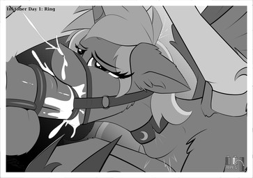 accessory ambiguous_gender ambiguous_penetrated animal_genitalia animal_penis balls bodily_fluids bridle cock_ring collar cum cum_drip cum_from_nose cum_in_mouth cum_in_nose cum_inside cum_on_face deep_throat disembodied_penis dripping duo ears_back equine_genitalia equine_penis feathered_wings feathers fellatio feral gag gagged genital_fluids genitals half-closed_eyes hoof_shoes horn inner_ear_fluff jewelry lying male male/ambiguous male_penetrating male_penetrating_ambiguous mane medial_ring narrowed_eyes neck_bulge on_front oral oral_penetration pattern_background penetration penile penis penis_accessory penis_jewelry pivoted_ears ring_gag sex simple_background solo_focus submissive tuft wings pedalspony friendship_is_magic hasbro inktober my_little_pony mythology until_it_snaps princess_luna_(mlp) equid equine mammal mythological_creature mythological_equine winged_unicorn 2019 absurd_res hi_res line_art meme monochrome female_(lore)