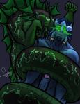 anthro apode blue_body blue_hair blue_skin coiling corruption digitigrade dominant dominant_male duo empty_eyes erection foreskin genitals glowing glowing_eyes green_body green_eyes green_skin grey_body grey_skin hair horn humanoid_genitalia humanoid_penis hypnosis legless male male/male markings mind_control nude partially_retracted_foreskin penis scales serpentine smile smirk submissive submissive_male tentacles bgn blizzard_entertainment warcraft zsisron draconcopode draenei humanoid naga naga_(warcraft) reptile scalie snake 2012 digital_media_(artwork) hi_res