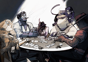 alcohol anthro beverage bottle card card_game container eyewear female furniture gaming glasses group hat_over_eyes jack_of_clubs jack_of_hearts male playing_card playing_card_game poker seven_of_diamonds seven_of_hearts six_of_hearts smoking table three_of_clubs three_of_diamonds two_of_clubs two_of_diamonds two_of_hearts rosewaterjelly deadlock_(game) valve abrams_(deadlock) infernus_(deadlock) krill_(deadlock) lilah_silver mo_(deadlock) wraith_(deadlock) demon eulipotyphlan haplorhine human humanoid mammal mole_(animal) monkey primate hi_res