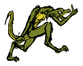 angry anthro gesture green_body green_scales hand_gesture male pointing scales simple_background solo tail toony walking yellow_body yellow_scales bittertooth mythology dragon kobold lizard mythological_creature mythological_scalie reptile scalie wingless_dragon 2012 sketch