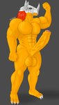 anthro balls erection genitals humanoid_genitalia humanoid_penis looking_at_viewer male muscular muscular_anthro nude penis simple_background smile solo avoid_posting conditional_dnp cracky45 bandai_namco digimon digimon_(species) wargreymon absurd_res digital_media_(artwork) hi_res