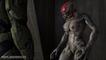 anthro areola breasts detailed_background duo female genitals grey_body interspecies male male/female nipples nude pussy solo_focus reploidmanxxx halo_(series) microsoft xbox_game_studios spartan_(halo) alien human mammal sangheili 16:9 3d_(artwork) absurd_res digital_media_(artwork) hi_res source_filmmaker_(artwork) widescreen